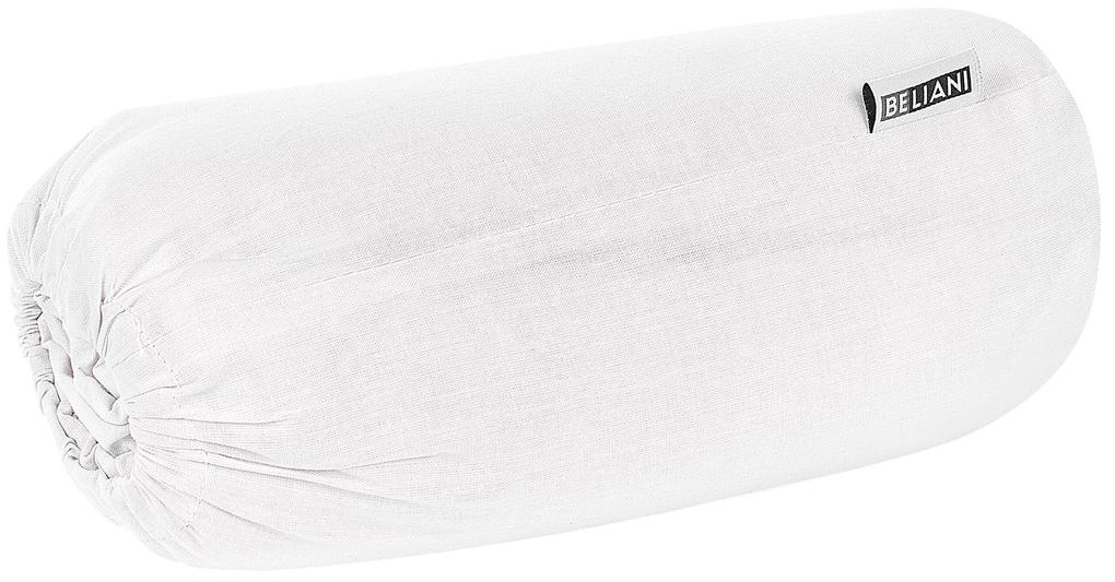 Bavlnená posteľná plachta 200 x 200 cm biela JANBU Beliani