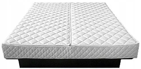 Beliani Vodná posteľ VAUCLUSE 160 x 200 cm Krémová biela manželská