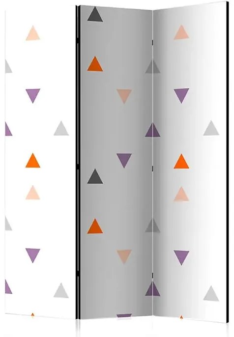 Paraván - Triangles Rain [Room Dividers] Veľkosť: 135x172, Verzia: Jednostranný