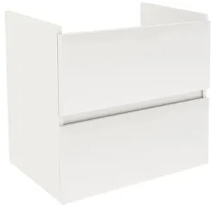 Kúpeľňová skrinka bez umývadla Naturel Project 52,5x51x45,3 cm biela lesk PROJECT260BIBU