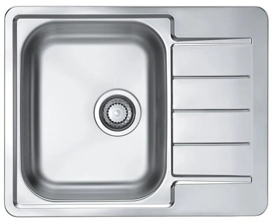 ALVEUS 1144603 - Kuchynský drez LINE 61,5x50 cm matná oceľ/satin, bez excentra