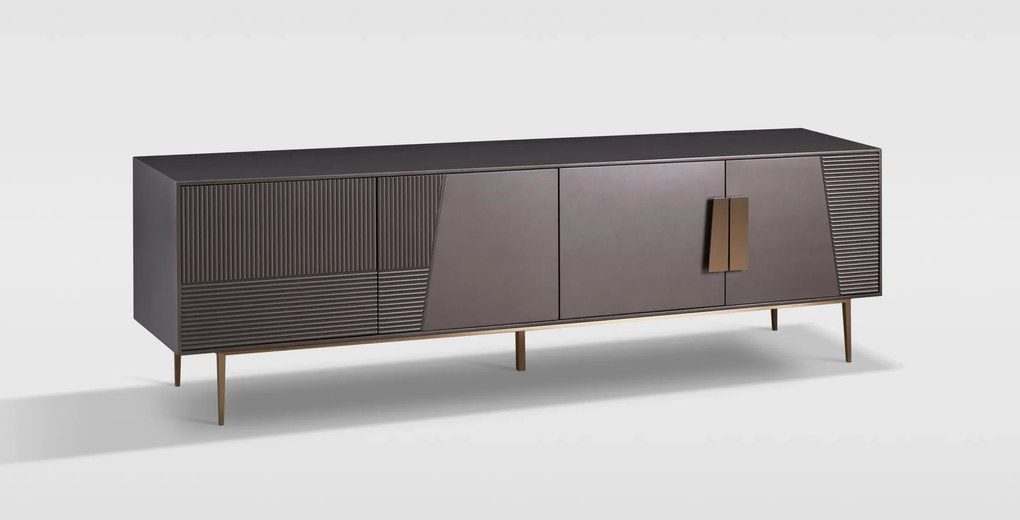 TV stolík Stilig ST101B 200 cm grafit/zlatý