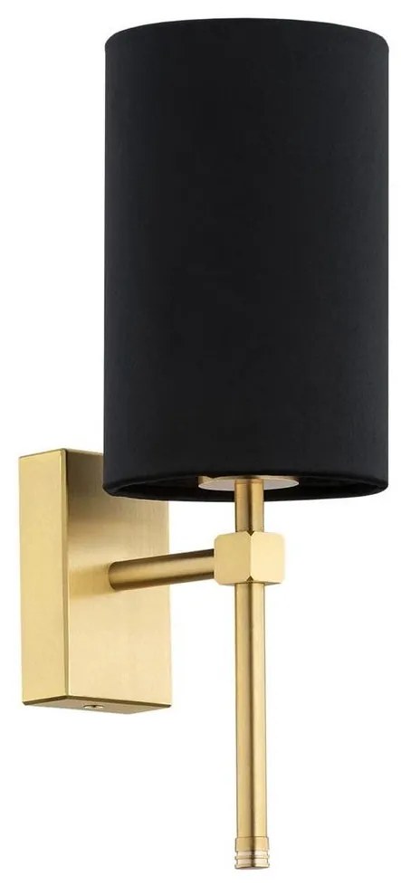 Argon 8035 - Nástenná lampa ABRUZZO 1xE14/7W/230V mosadz/čierna