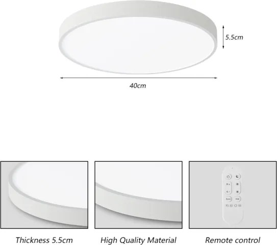 Immax NEO 07251L -LED Stmievateľné svietidlo SEMPLICI 36W/230V Wi-Fi Tuya bílá+ DO