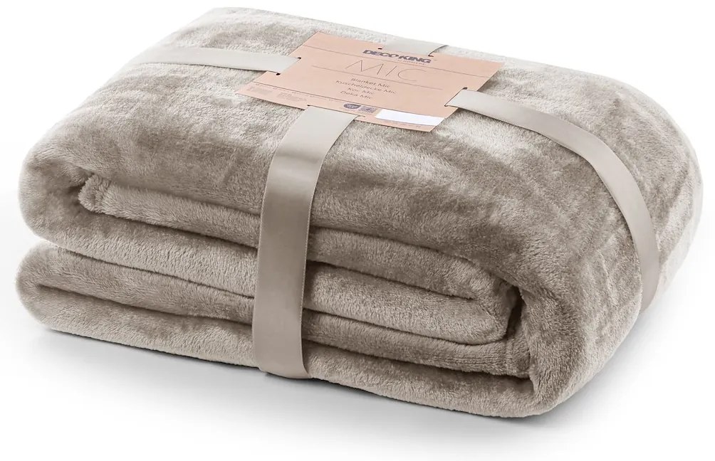 DecoKing Deka z mikrovlákna MIC 150/220x200 cm Rozměr: 150x200 cm, Barva: CAPPUCCINO