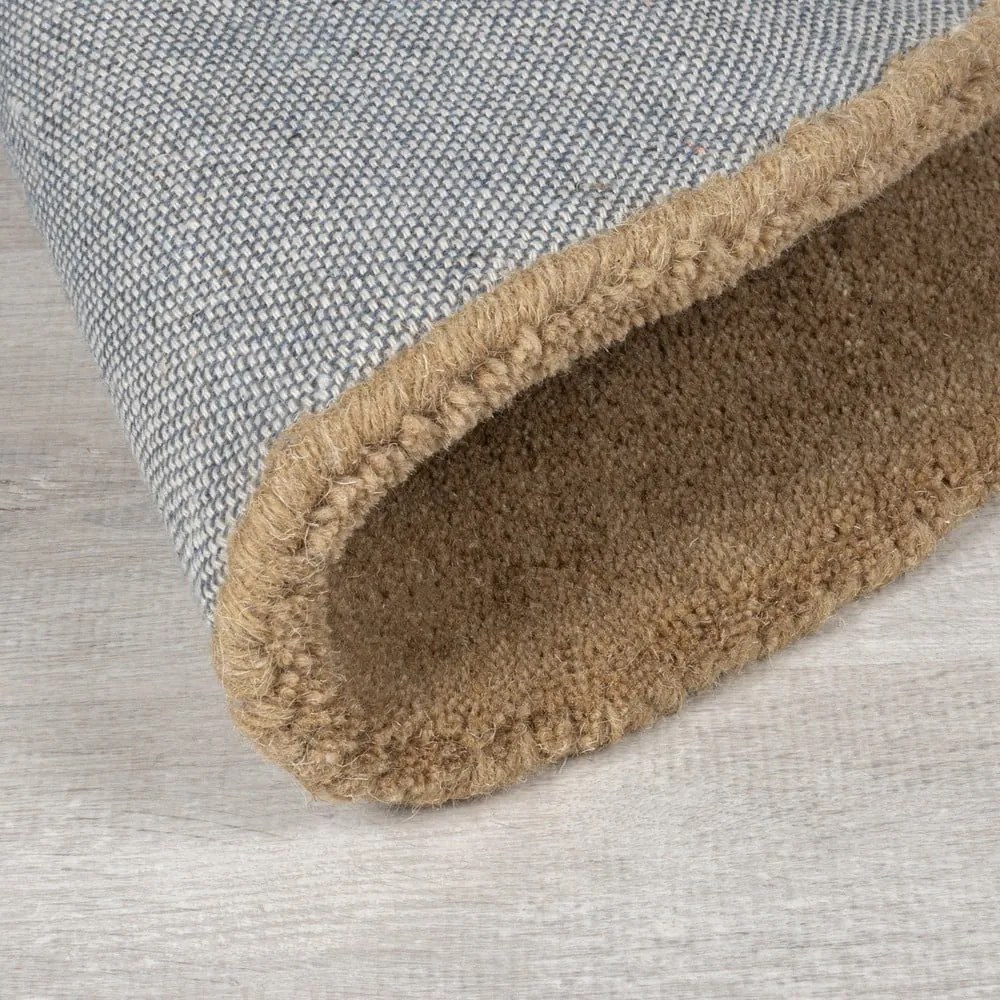 Sivobéžový ručne tkaný vlnený koberec 120x170 cm Mia Ellipse – Flair Rugs