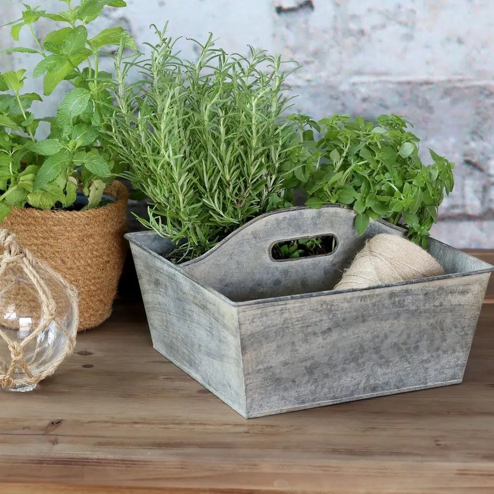 2ks plechový antik podnos Old French - 34*17*8 cm