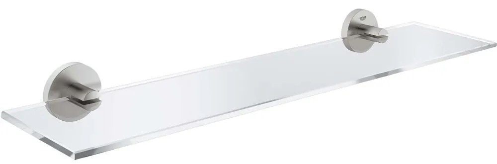 GROHE Essentials sklenená polička, 530 x 145 x 6 mm, Supersteel, 40799DC1