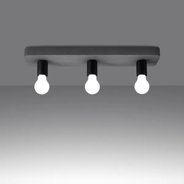 Sollux SL.1158 - Bodové svietidlo TAVO 3xE27/15W/230V betón