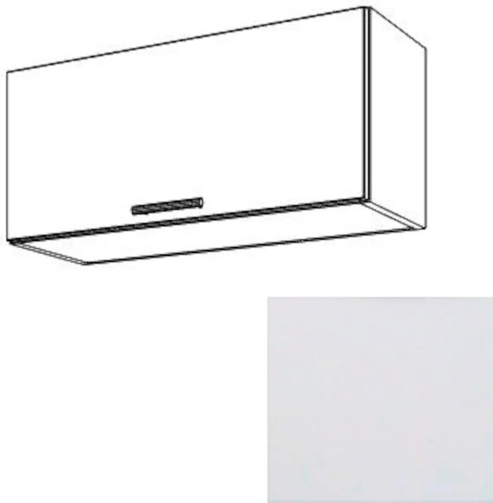 Kuchynská skrinka výklopná horná Naturel Gia 80 cm biela mat WK8036BM