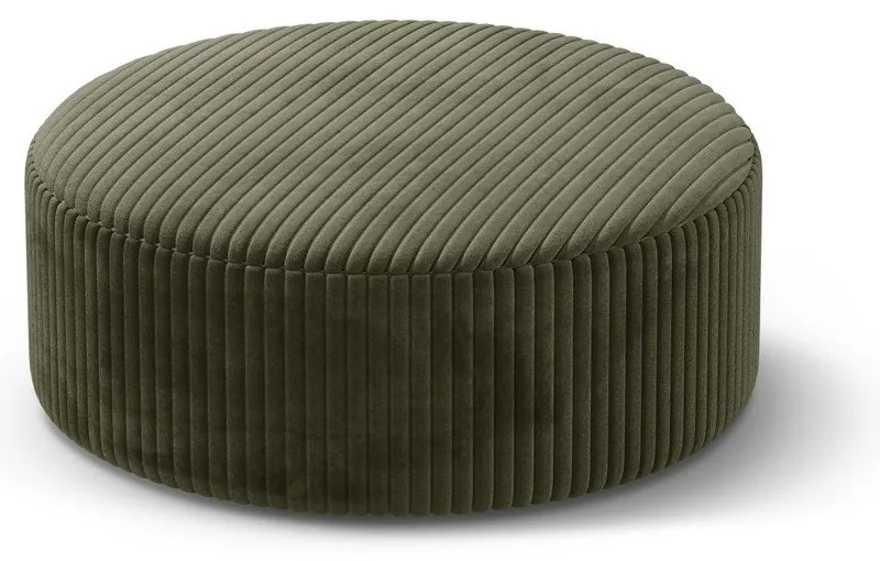 Zelený menčestrový taburet Dia – Micadoni