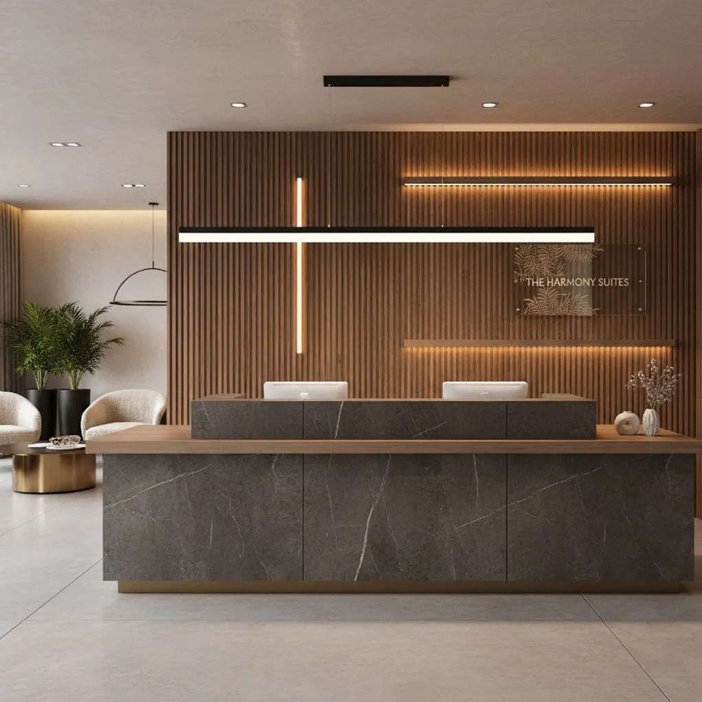 Toolight Toolight, LED stropné svietidlo 200cm, 48W, 4000K, APP1695-CP, čierna, OSW-07892