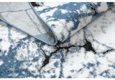 Moderný koberec COZY 8871 Marble, Mramor - Štrukturálny, dve vrstvy rúna, modrá Veľkosť: 200x290 cm