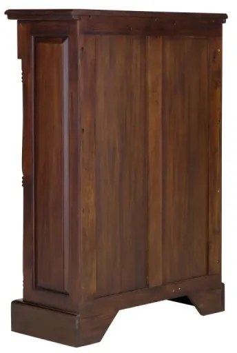 furniture-nabytek.cz - Masívna knižnica Cambridge II z mahagónu, lakovaná, hnedá – 85×36×120 cm
