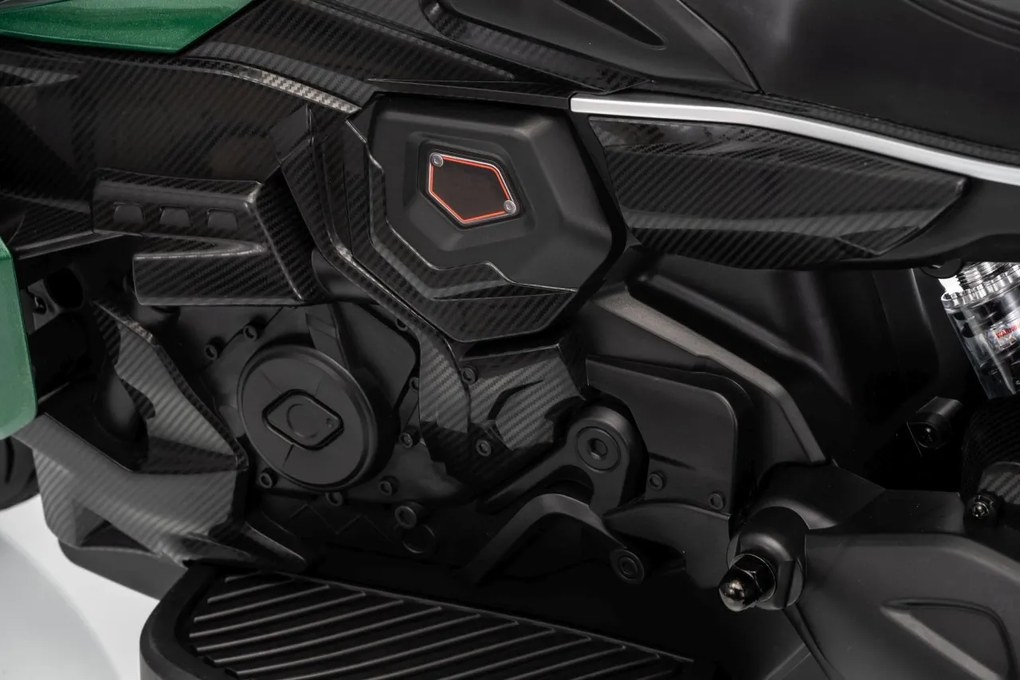 Detská elektrická motorka Ducati Diavel x Bentley Green