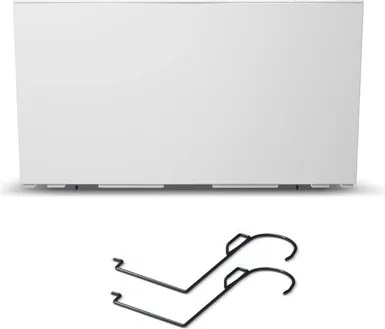 Plastový balkónový kvetináč DUC400W 39,5 cm - biela