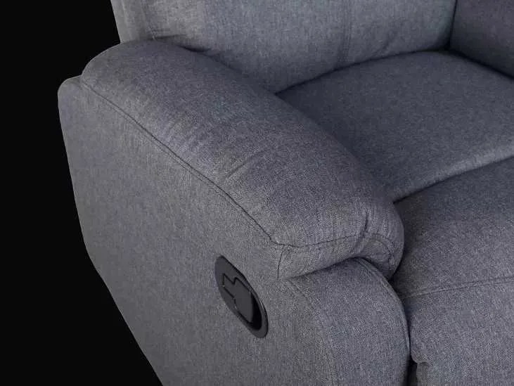 LuxuryForm DESIGN Televízne kreslo CARLOS s polohovaním - šedé