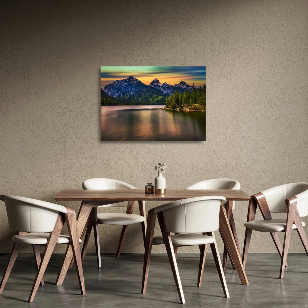 Sklenený obraz - Národný park Grand Teton (70x50 cm)