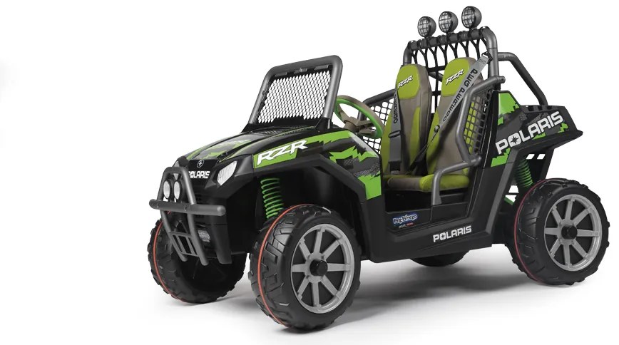 PegPerego Elektrické autíčko - POLARIS RANGER RZR 24V - ZELENÁ - MOTOR - 2 x 340 W - BATÉRIA - 24V / 12Ah  - 2023