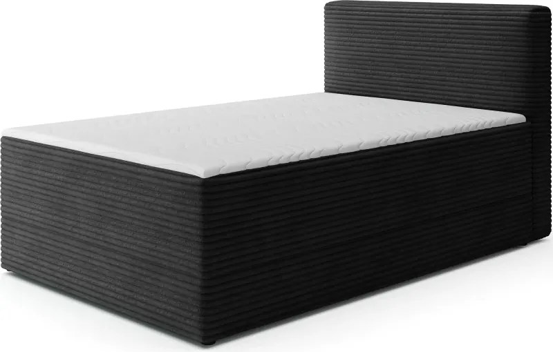 Kontinentálna posteľ Alamito 120x200, čierna (modulo 10)