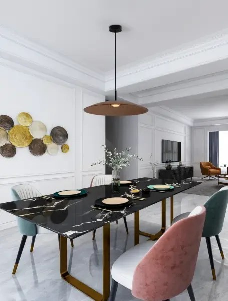 LED čierno-moca hnedý moderný luster Polifemo 60