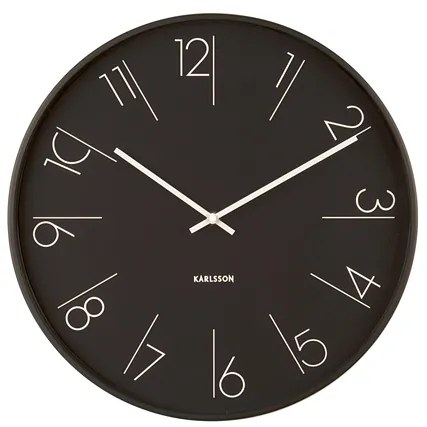 Nástenné hodiny KA5607BK, Karlsson, Elegant Numbers, 40cm