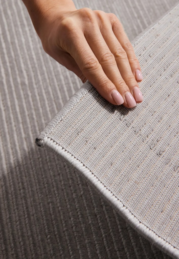 ELLE Decoration, Kusový koberec Perles 106186 Cream Grey z kolekcie Elle, 120x170, šedá, obývacia izba