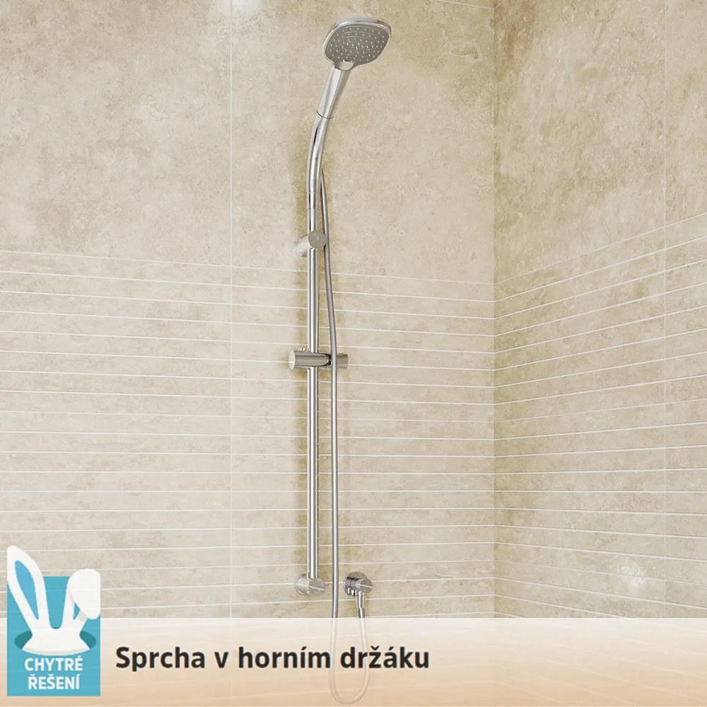 Mereo Mereo, Posuvný držiak sprchy s horným držiakom, MER-CB910F