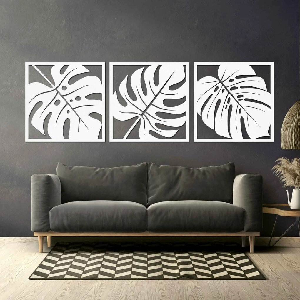 Prírodná nástenná dekorácia monstera | SELERE: HDF - Javor 20 x 60 cm 4484-95124 HDF0536