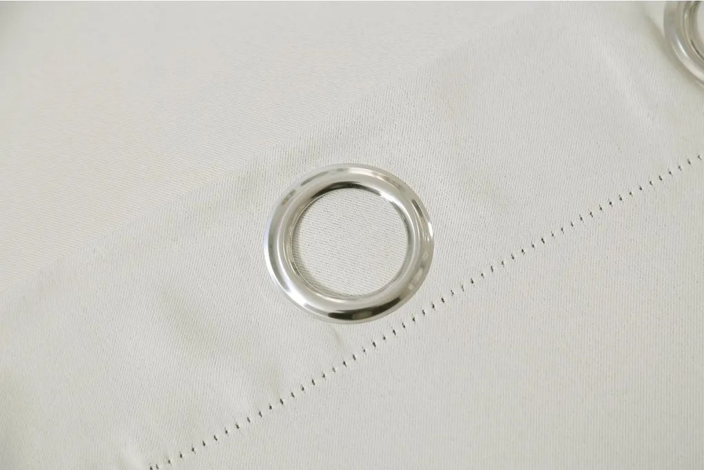 2x Bielo-krémový záves OXFORD 140x250 cm