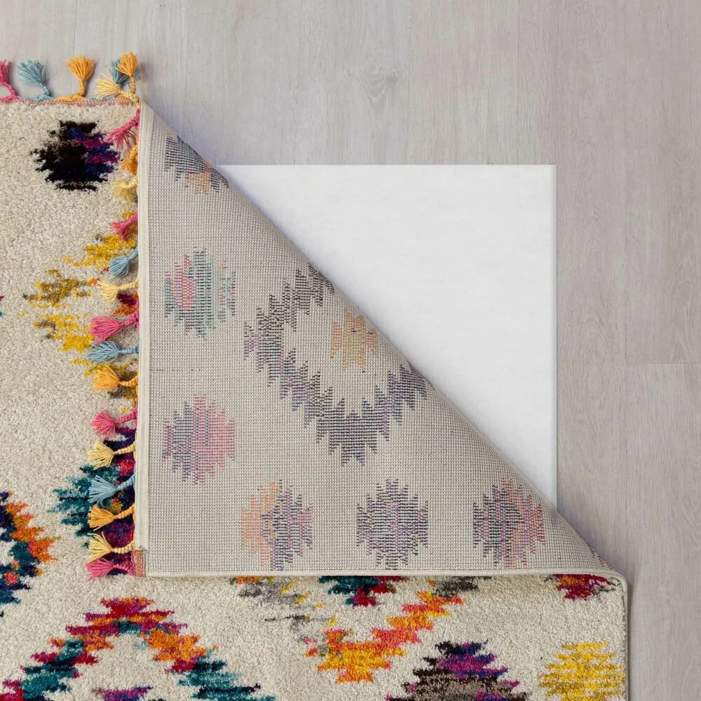 Flair Rugs, Kusový koberec Menara Bohemia Cream, 160x230, viacfarebná, obývacia izba