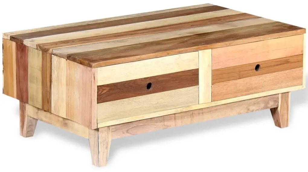 vidaXL Konferenčný stolík z masívneho recyklovaného dreva