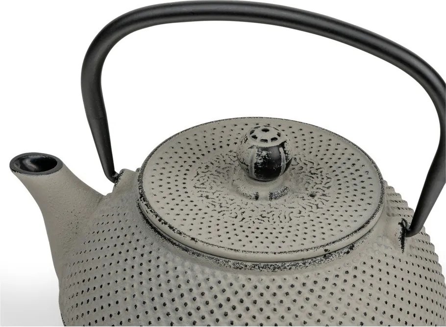 Sivá kanvica na čaj z liatiny 800 ml Jang – Bredemeijer