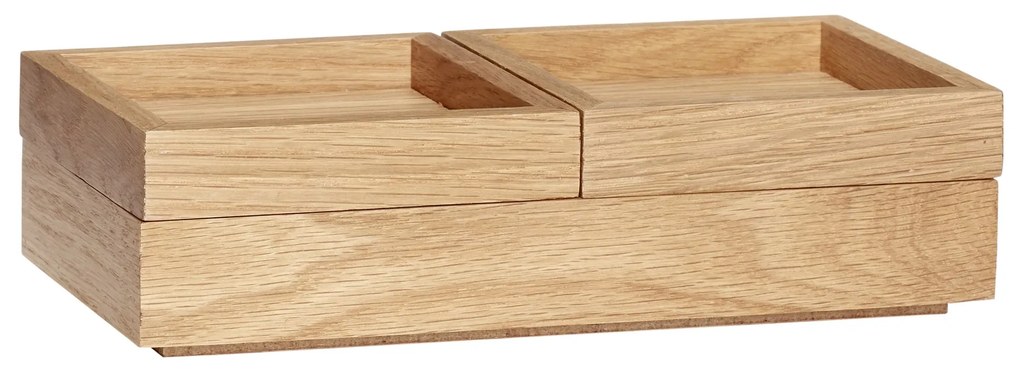 Hübsch Úložný box Oak Nature 24 cm