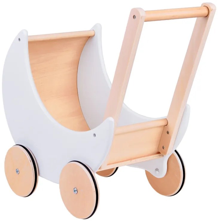 Drevený kočík pre bábiky pre deti Jokomisiada ZA5484