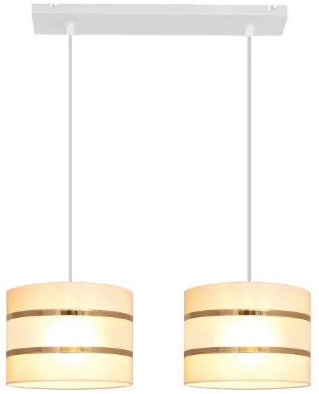 Luster na lanku HELEN 2xE27/15W/230V krémová