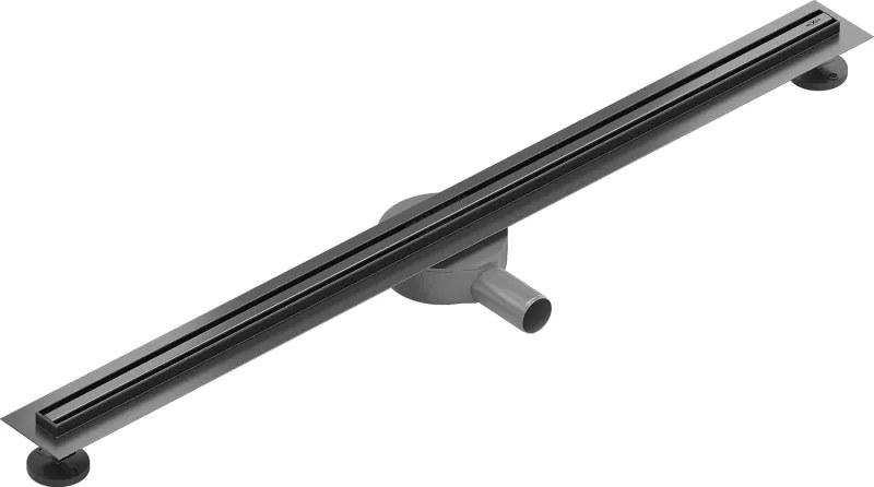 Mexen Flat 360° Slim sprchový žľab 90 cm, brúsený grafit, 1E41090