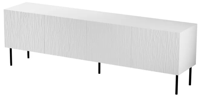 TV stolek Jungle 190 cm bílý/černý