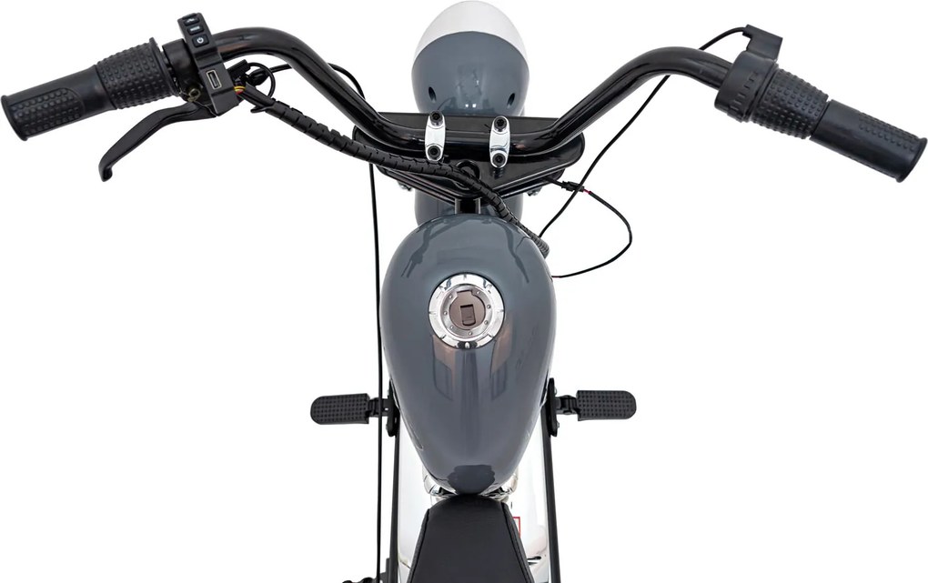 Ramiz Motocykel Chopper Warrior sivý