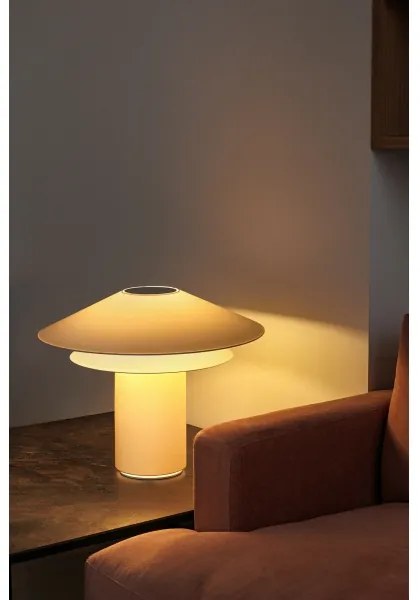 FARO 20069 - Stolná lampa SHAN 1xE27/15W/230V pergamen krémová