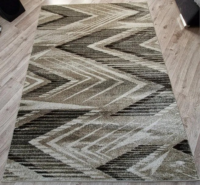 HU Béžovo-hnedý abstraktný koberec Rio 519-Beige-Cream Rozmer: 200x290 cm