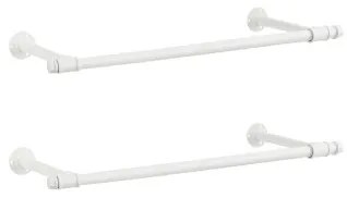 Set dvoch nástenných stojanov na oblečenie HSR140W02 (2 ks)