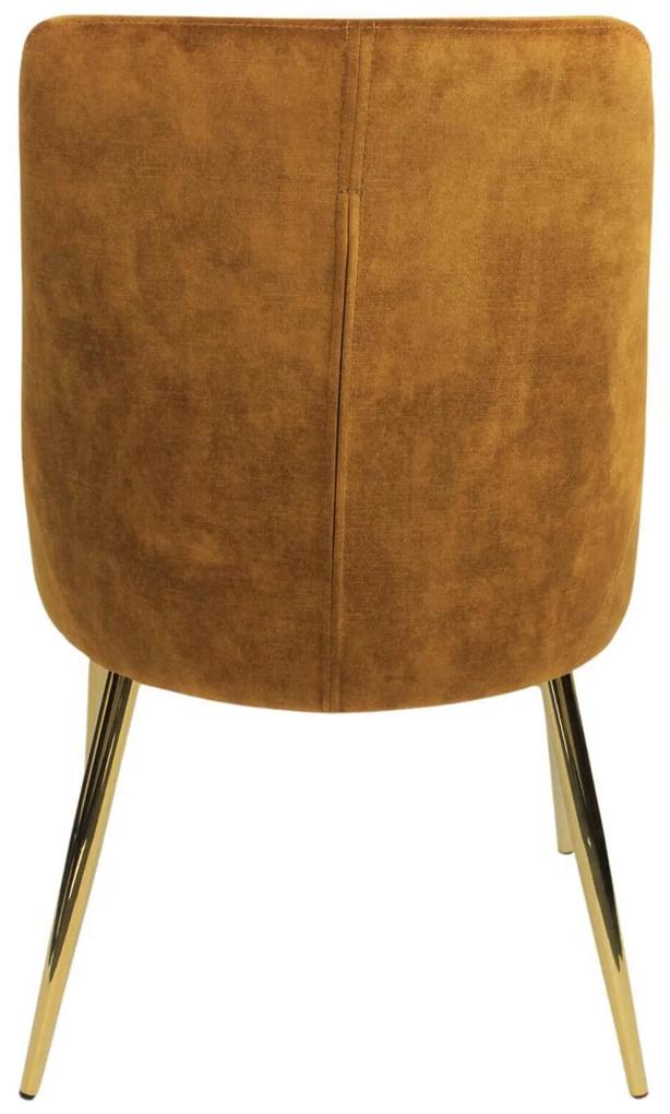 Zlatá jedálenská stolička ELEGANCE 85cm
