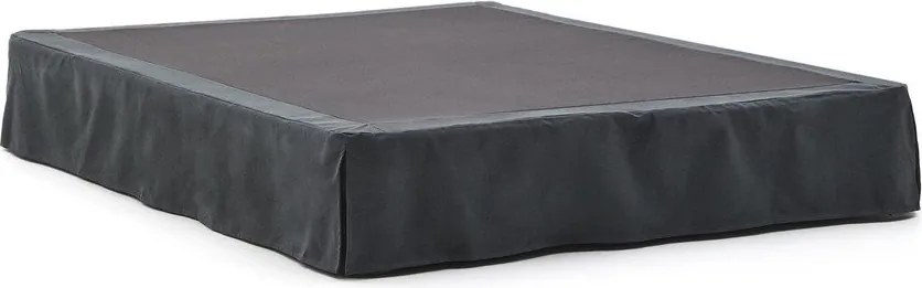 Antracitová čalúnená dvojlôžková posteľ 160x200 cm Jaira – Kave Home