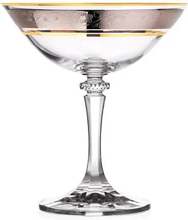 Bohemia Crystal Poháre na šampanské Kleopatra 1SC33/43249/180ml (set p