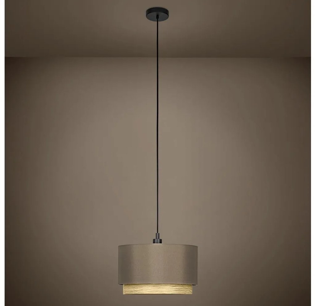Eglo 390118 - Luster na lanku MARCHENA 1xE27/40W/230V hnedá