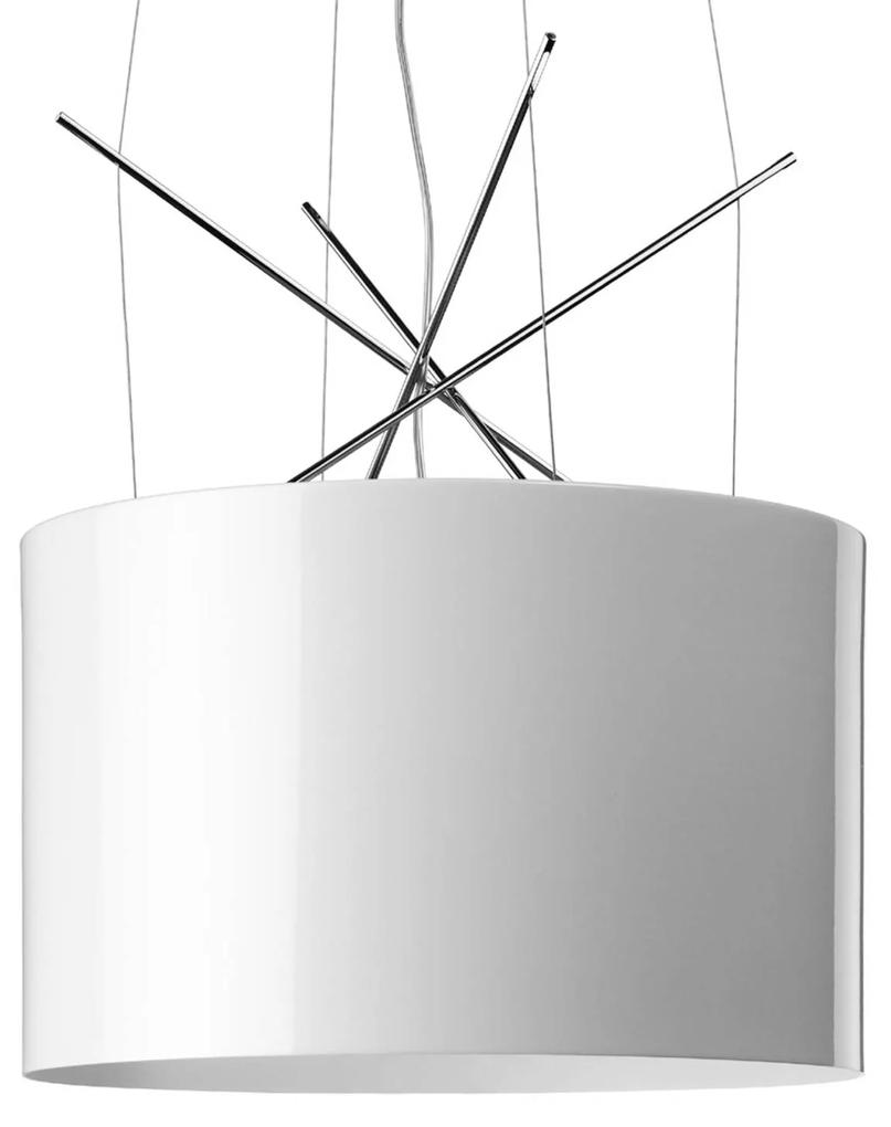 FLOS Ray S závesná lampa, biela