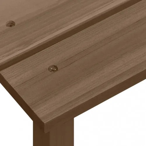 vidaXL Záhradná stolička Adirondack so stolíkom jedľový masív hnedá-