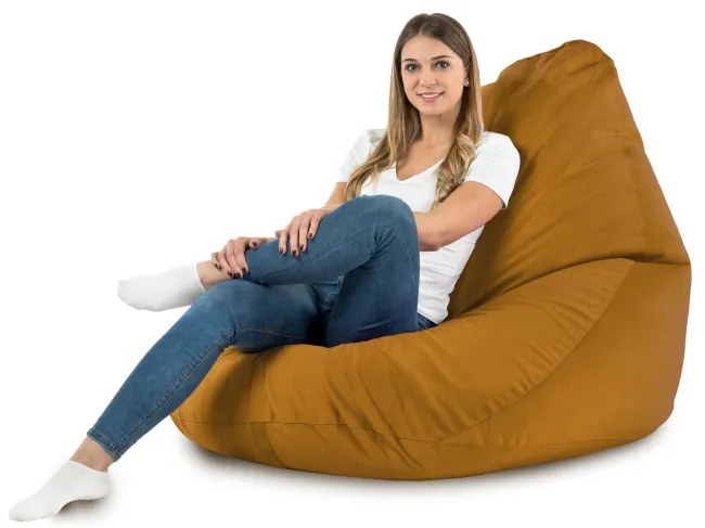 Sedací vak DROP XXL horčicový