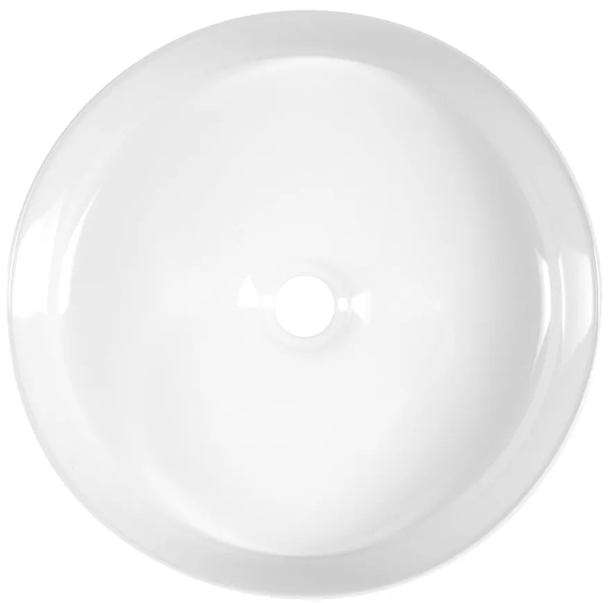 Sapho Sapho, FIASTRA keramické umývadlo na dosku, priemer 40cm, biela, FT801